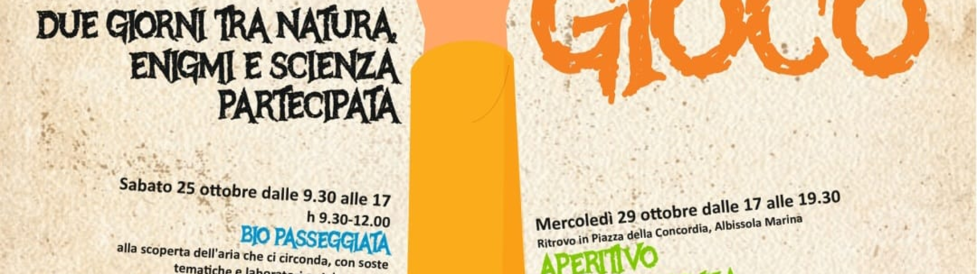 ARIA IN GIOCO - Sabato 25 e mercoledì 29 ottobre
