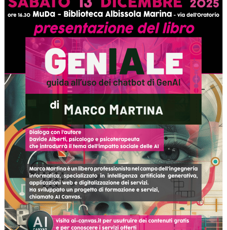 Presentazione del libro “GenIAle” di Marco Martina - Sabato 13 dicembre