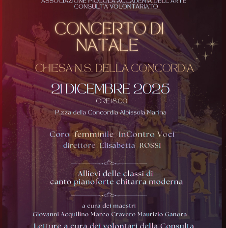 Concerto di Natale – Albissola Marina Il 21 dicembre alle ore 18.00