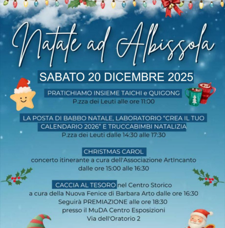 Natale ad Albissola – Sabato 20 dicembre 2025