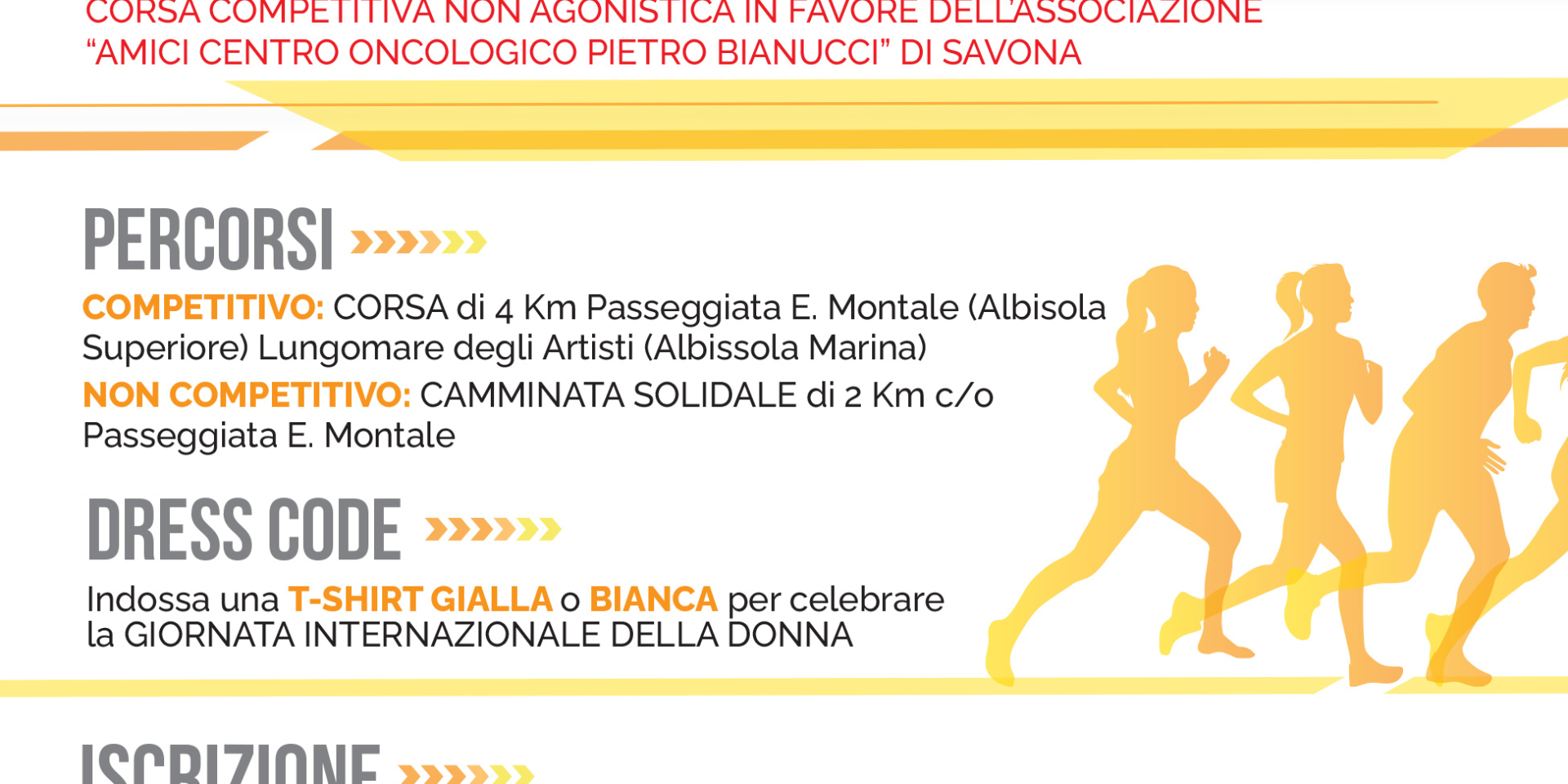 Torna la nuova edizione di Yellow Women Run!